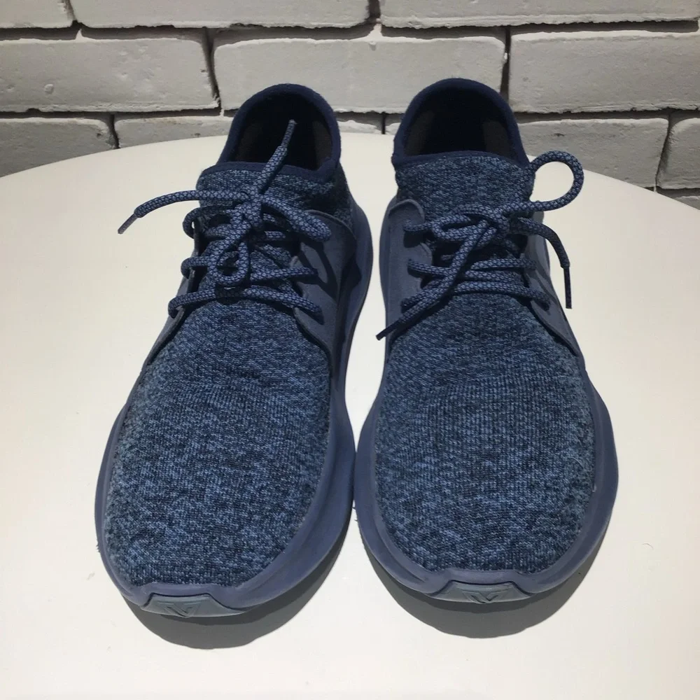 Vessi Everyday Stylish Blue Knit Sneakers Size 10W - Picture 2 of 7